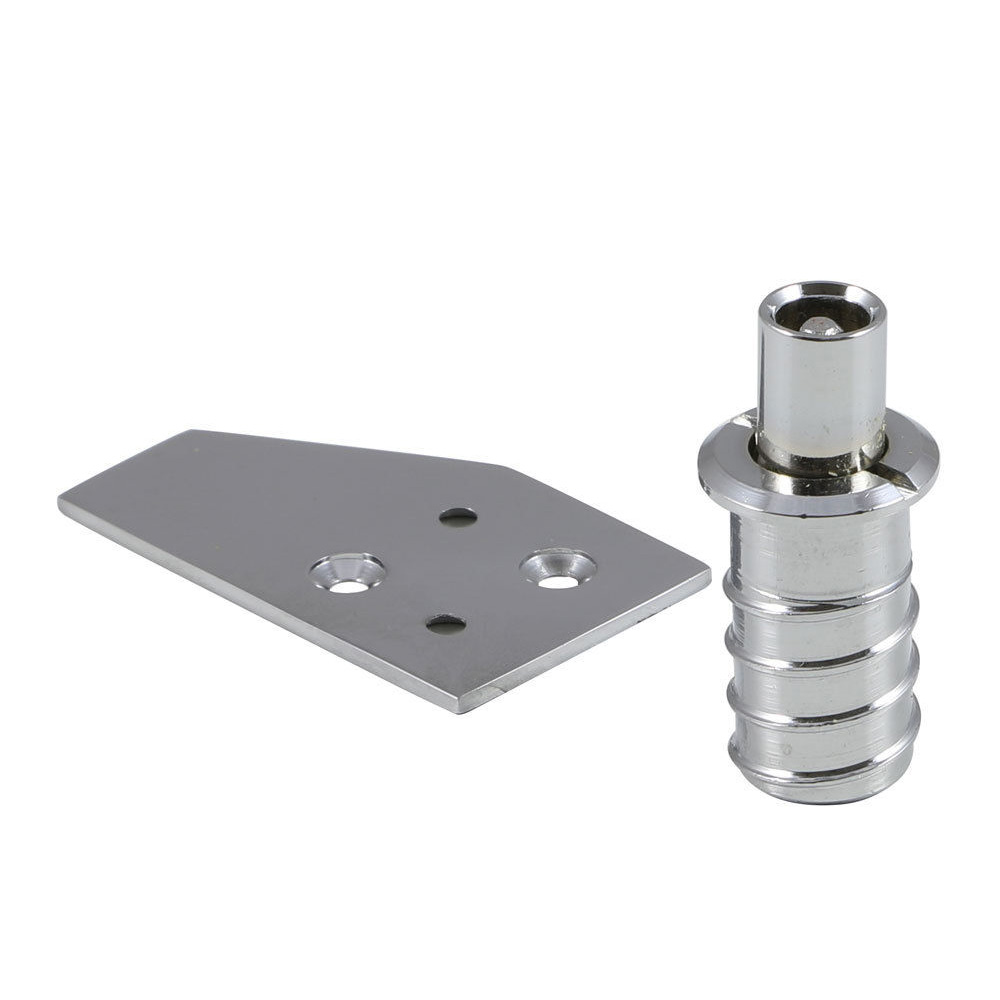 Sash Window Vent Lock with Strike Plate - Polished Chrome